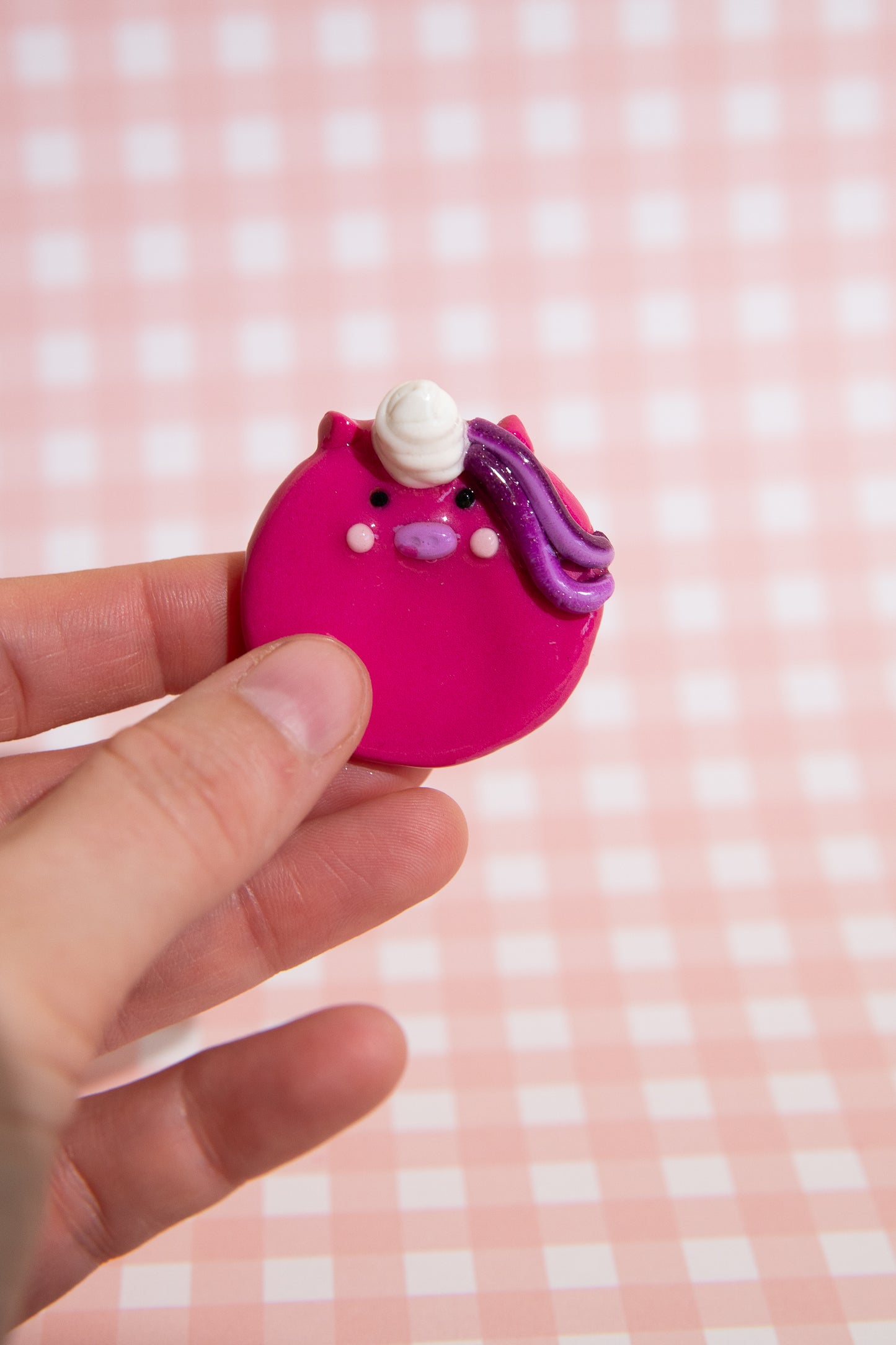 Polymer Clay Sorgenstein für Achtsamkeit, Selbstliebe und Stressabbau