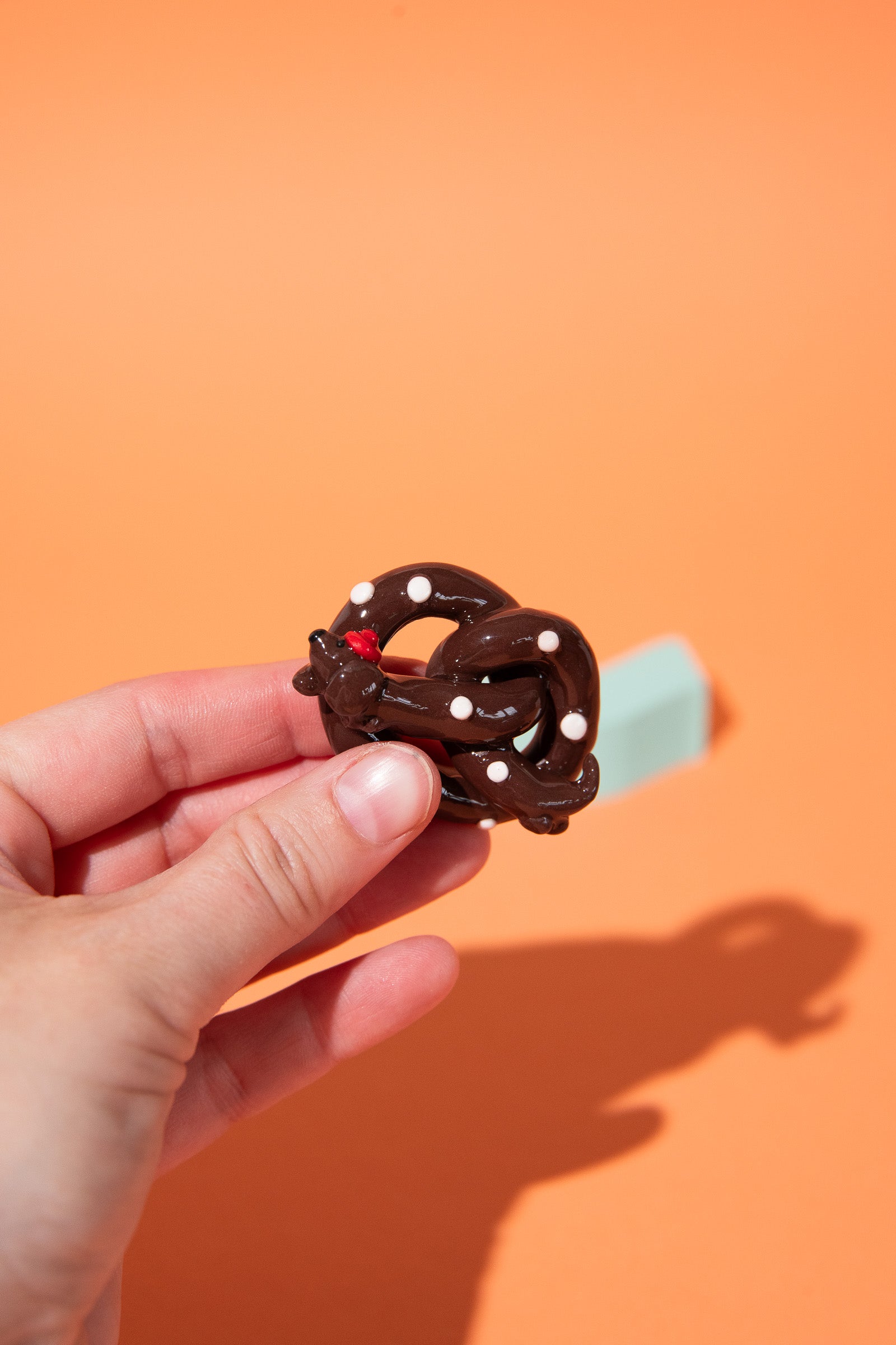 Dackel Fidget Toy als Sorgenstein Handschmeichler für Fokus