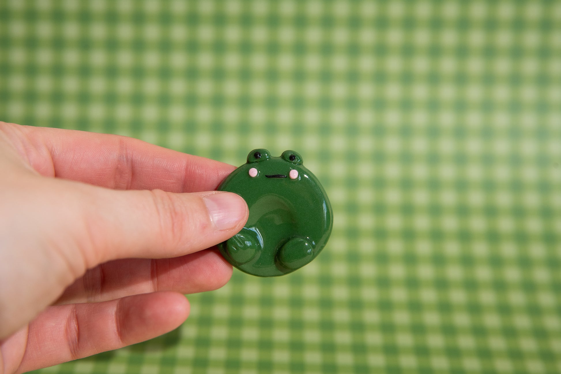 Frosch Fidget Toy Sorgenstein für Autismus zur sensorischen Beruhigung unterwegs