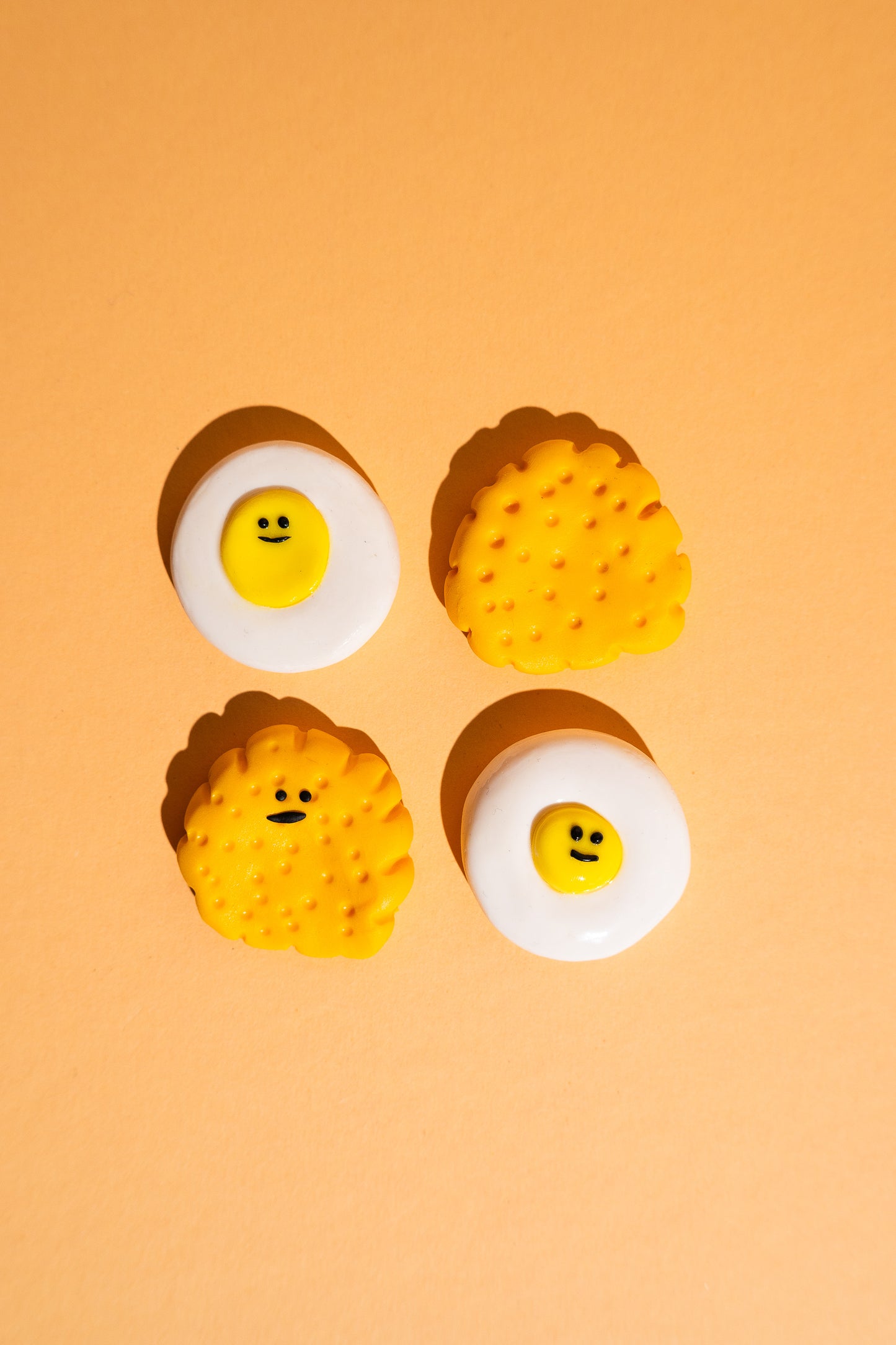 Snack Fidget Toy Sorgenstein aus Polymer Clay für Burnout, Neurodivergenz und Achtsamkeit
