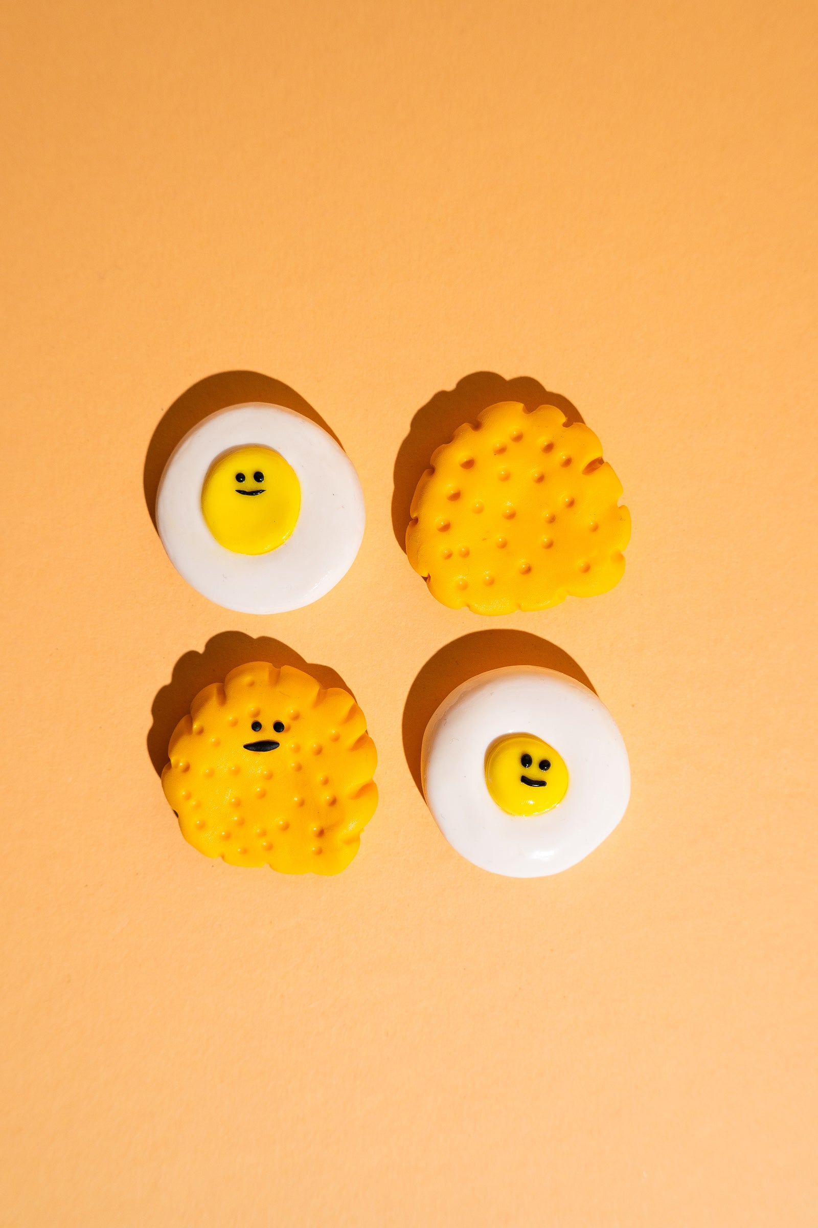 Snack Fidget Toy Sorgenstein aus Polymer Clay für Burnout, Neurodivergenz und Achtsamkeit