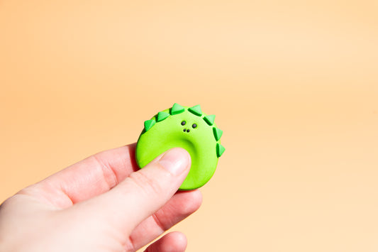 T-Rex Fidget Toy Sorgenstein mit sanften Zacken für taktile Stimulation bei Stress