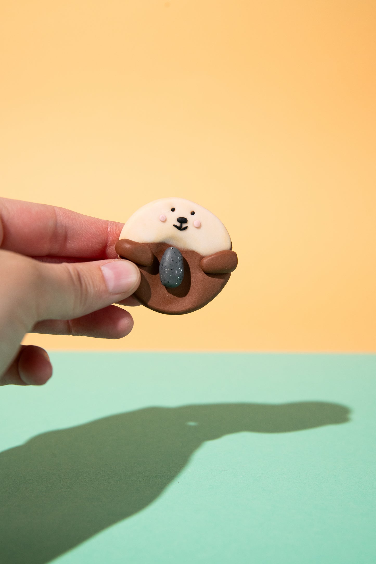 Sorgenstein „Otter mit Stein“ | Fidget Toy