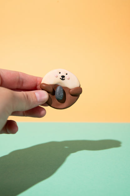 Sorgenstein „Otter mit Stein“ | Fidget Toy