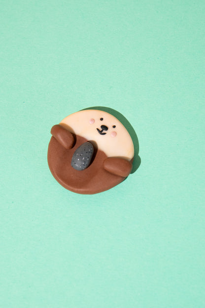 Sorgenstein „Otter mit Stein“ | Fidget Toy