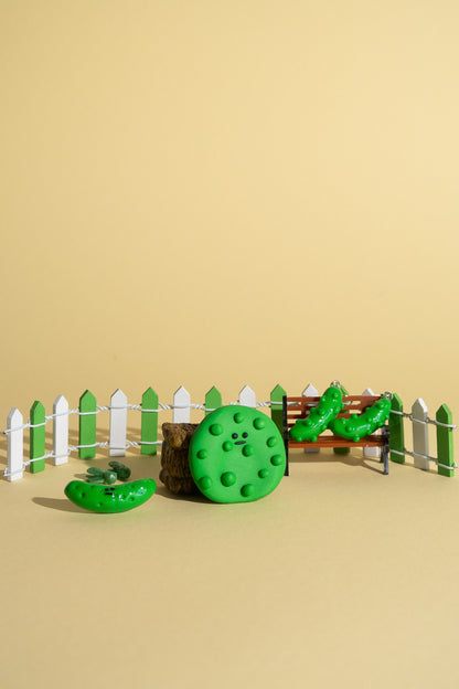 Handgemachter Sorgenstein „Saure Gurke“ | Fidget Toy