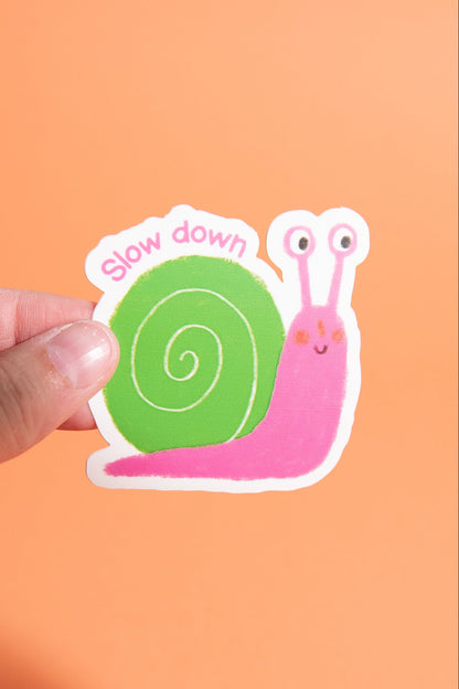 Sticker Schnecke "Slow Down"