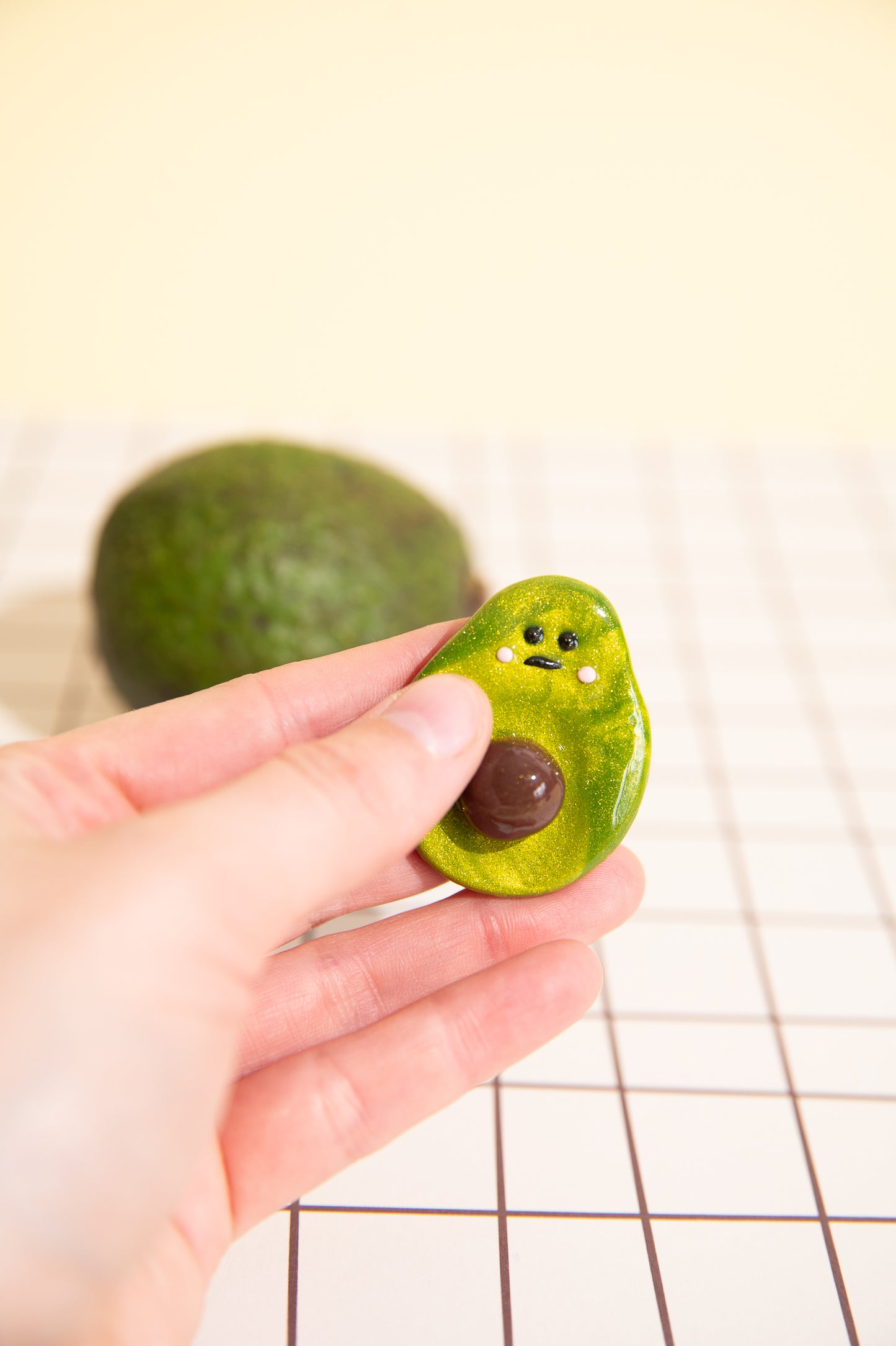 Niedlicher Avocado Fidget Sorgenstein für Autismus und emotionale Regulation