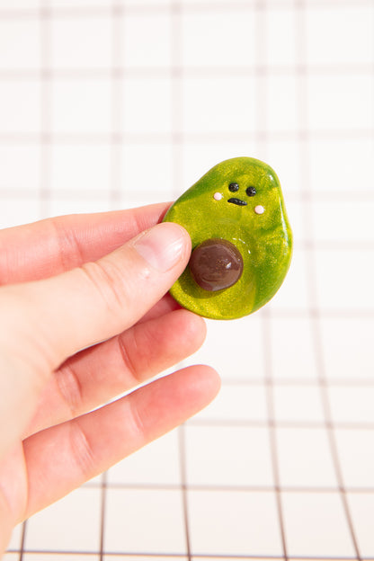 Handgemachter Avocado Sorgenstein für Selbstliebe und mentale Balance
