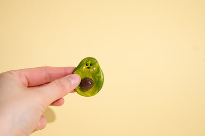 Süßer Avocado Sorgenstein für Stressabbau und emotionale Balance bei ADHS